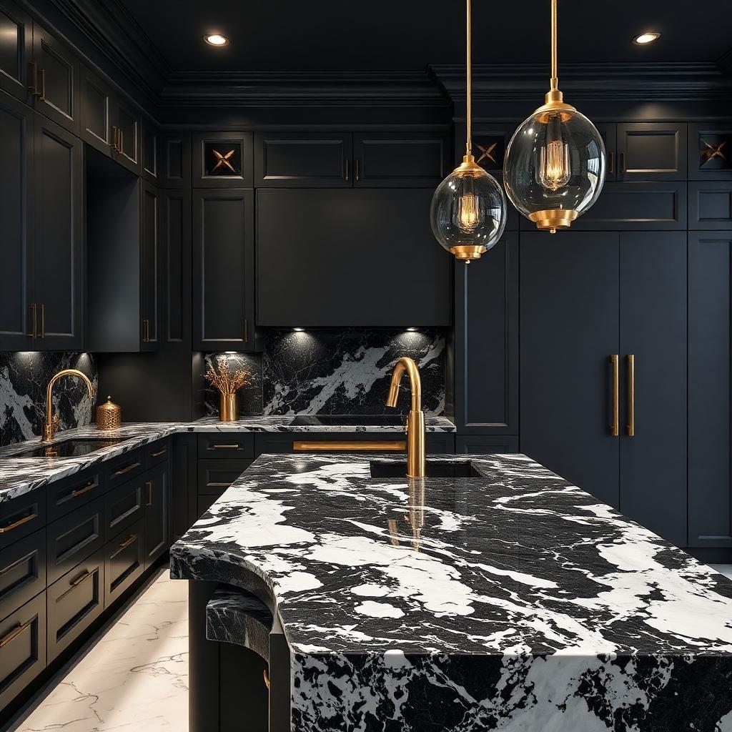 Moody Glam kitchen palette inspiration