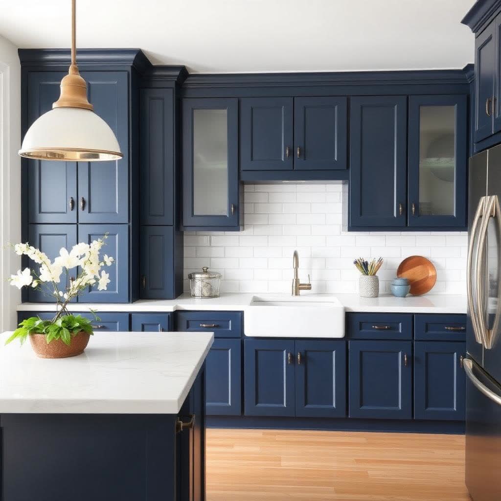 Coastal Navy kitchen palette inspiration