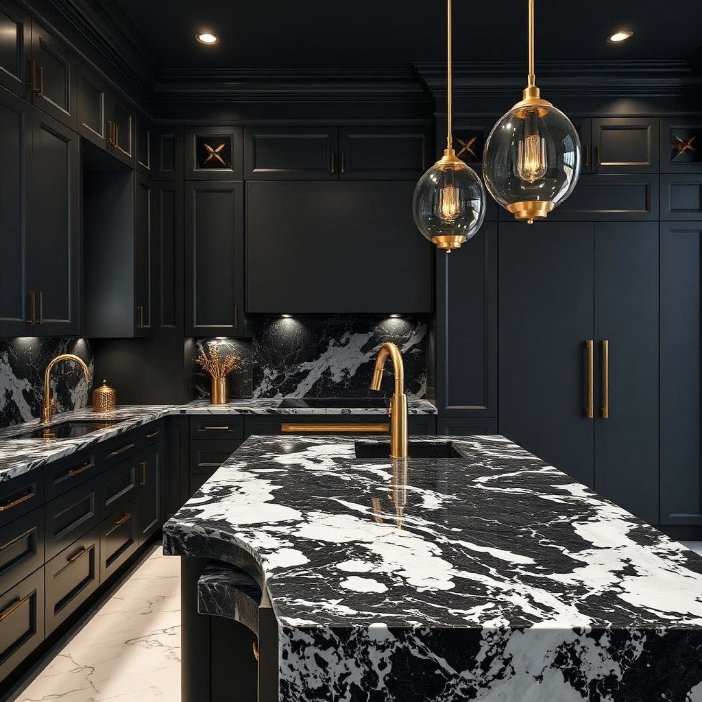 Moody Glam kitchen palette inspiration